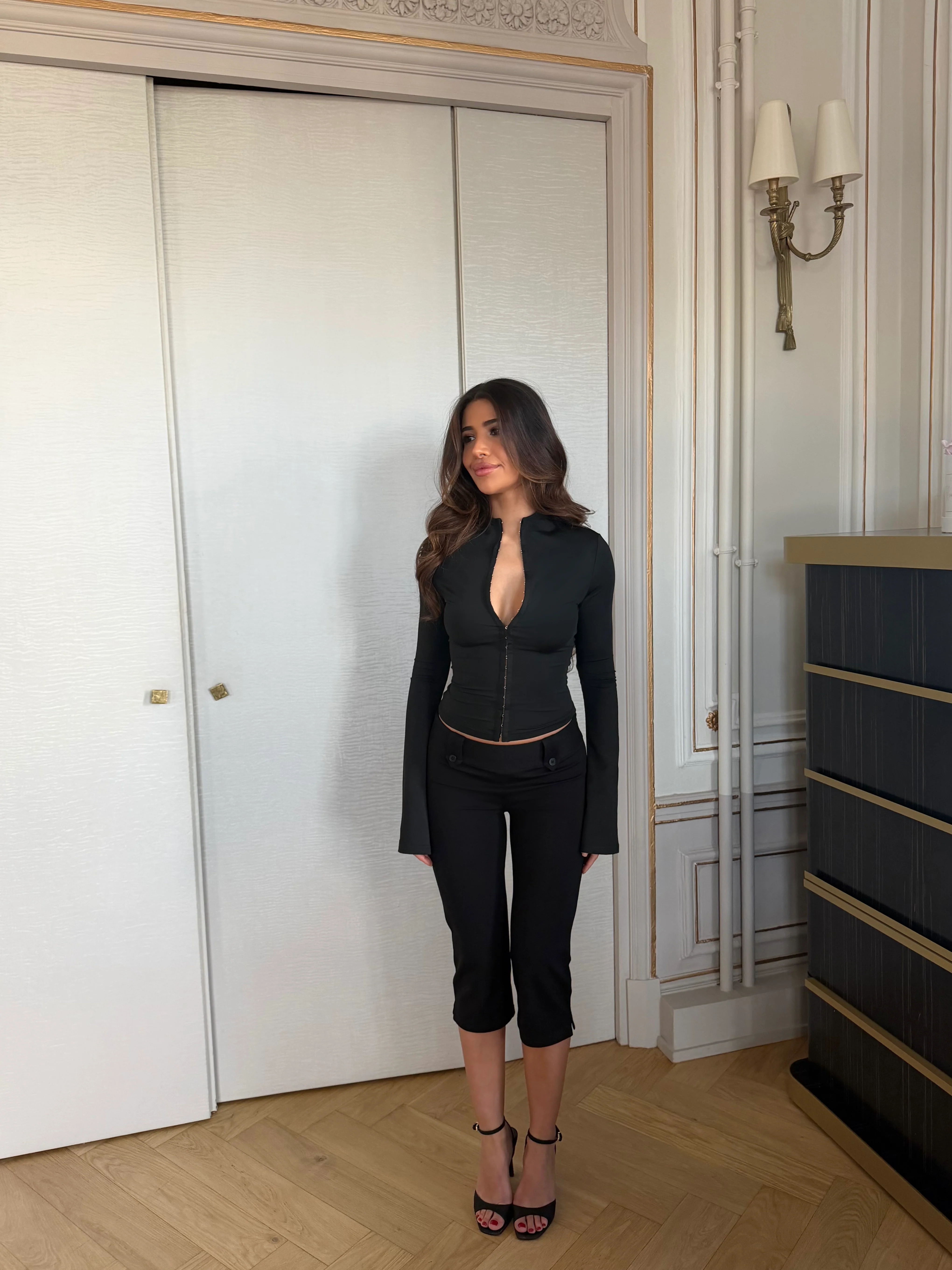 Ava long sleeve top - sort - Image 6