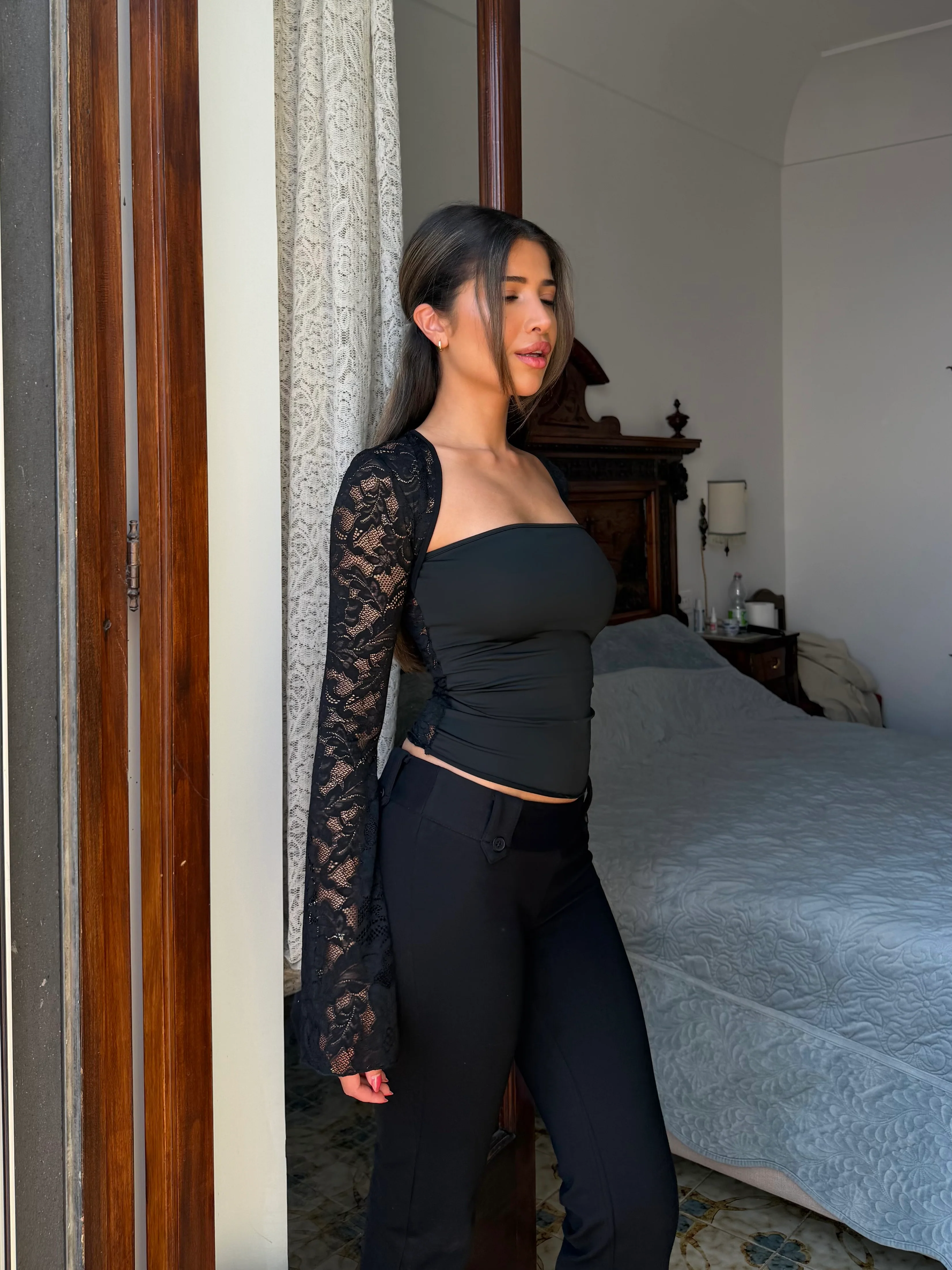 Lua lace top - sort - Image 2