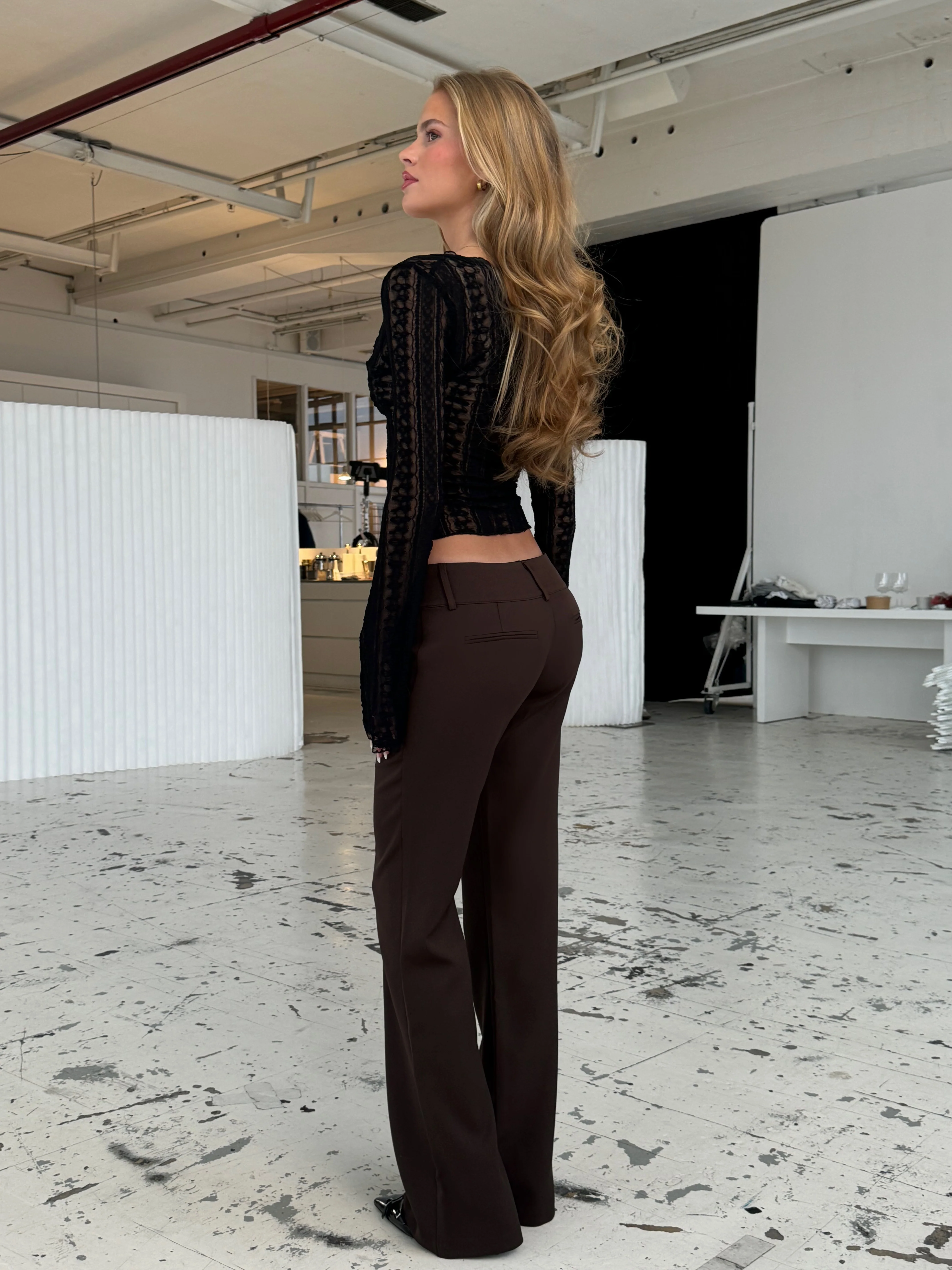 Lyra lace top - sort - Image 2