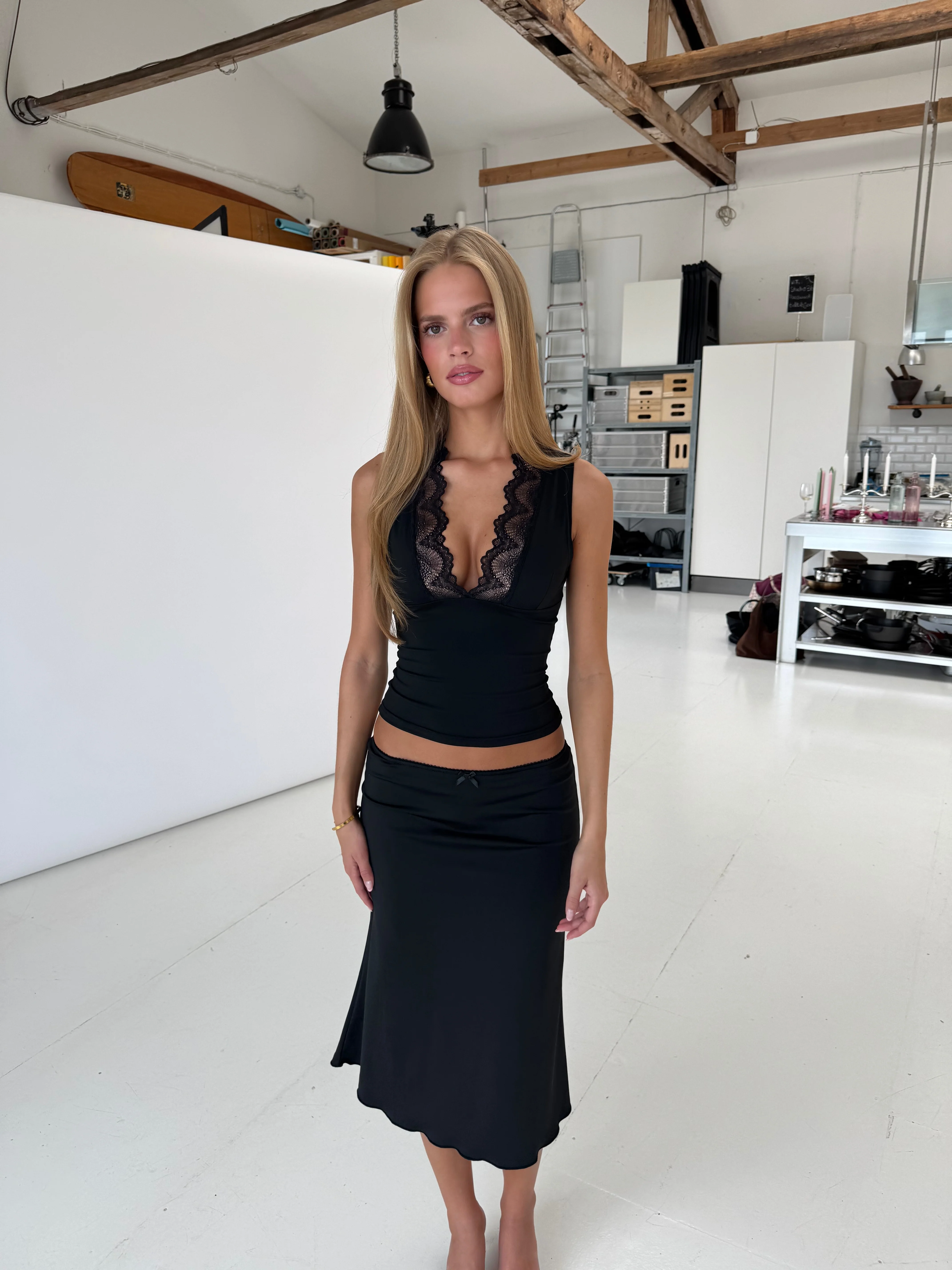 Lucia basic lace top - sort - Image 3