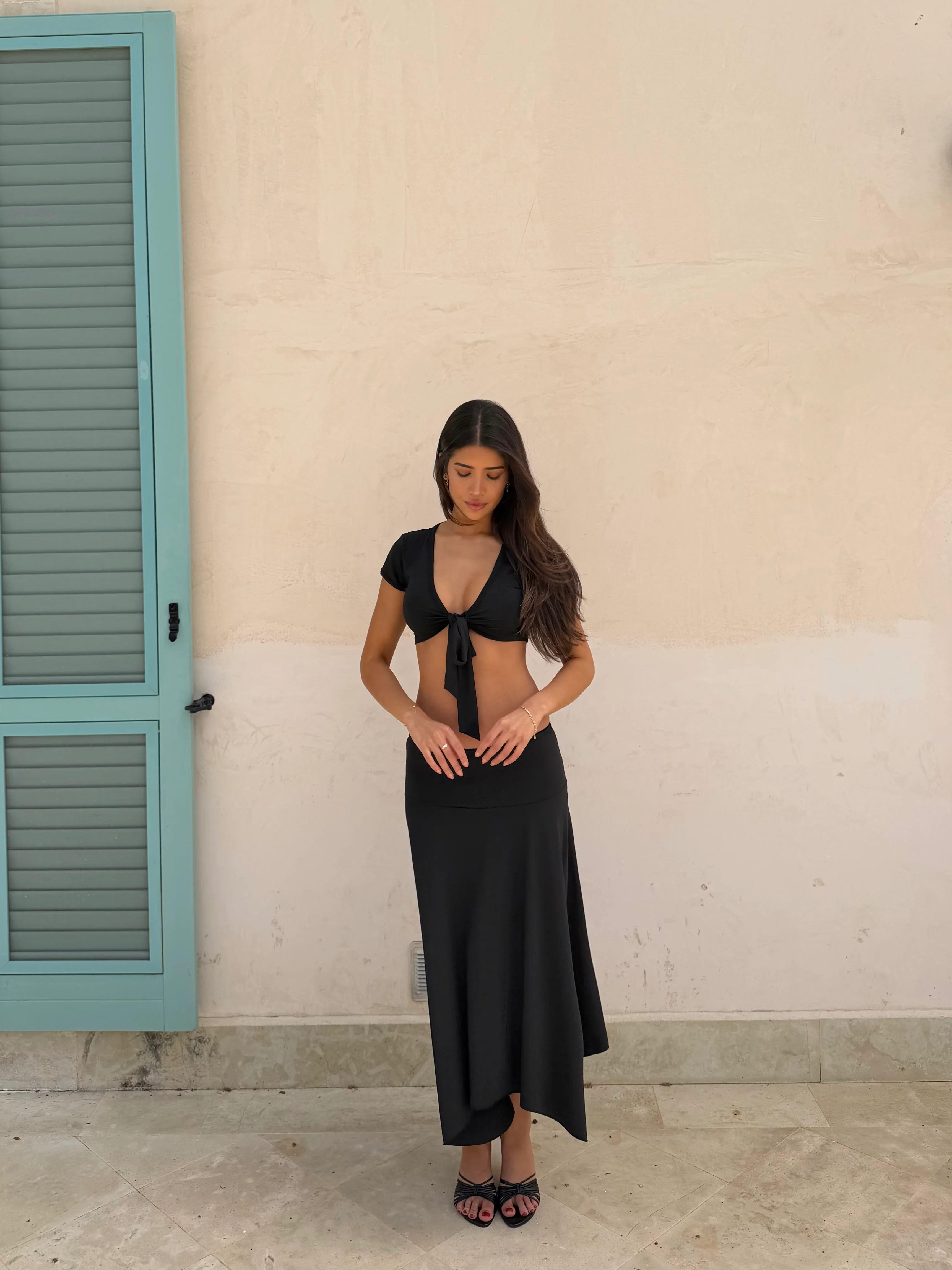 Sira long skirt - sort - Image 2